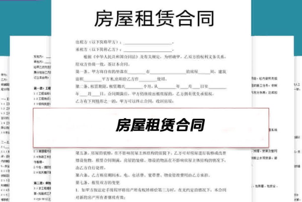 图片[1]-房屋租赁合同模板word电子版房东责任协议出租房个人住房商铺-春雨网创