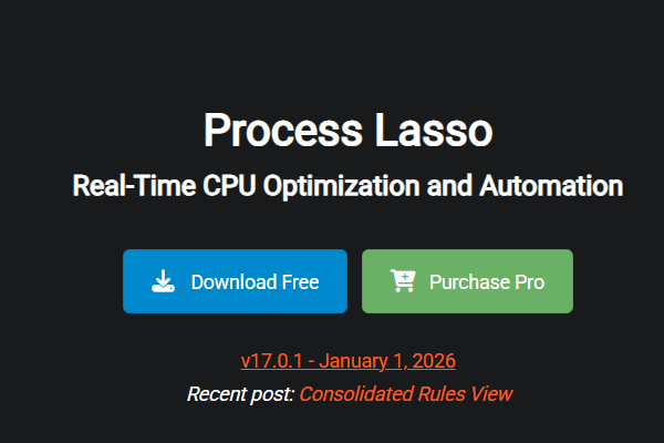 Process Lasso v17.0.2.1：专业系统优化工具-春雨网创