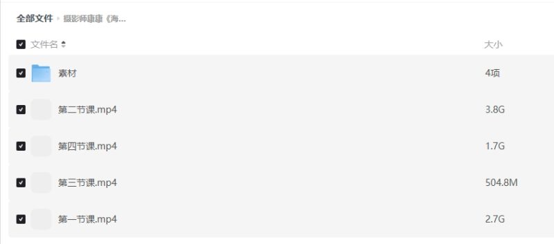 摄影师康康《海马体证件照速成教程》课程-春雨网创